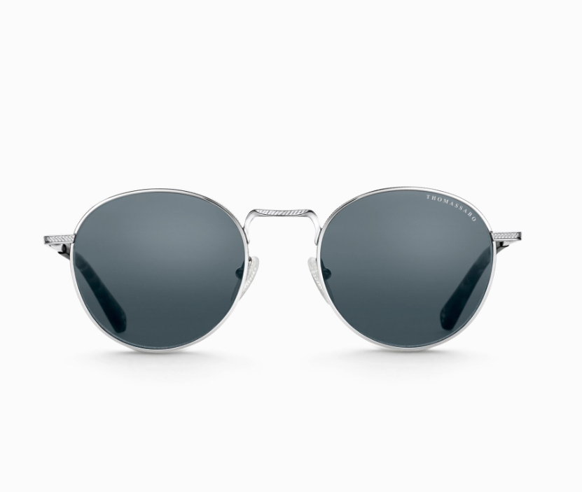 LUNETTES DE SOLEIL JOHNNY PANTO HAVANE ARGENTÉ