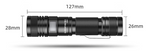 LAMPE TORCHE SUPERFIRE 1 ZOOM RECHARGEABLE USB Type C