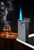 BRIQUET GRIS À DOUBLE ARC ALLUME-CIGARE AU BUTANE