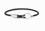 Bracelet Cuir Médaille Argent Sterling
