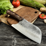 Couteau de Chef Hachoir Serbe en Acier, Fait Main, 