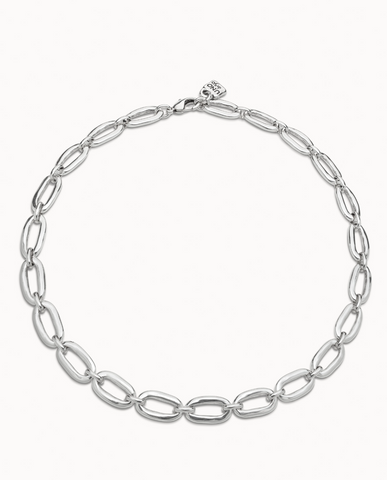 COLLIER A MAILLONS ARGENT UNOde50