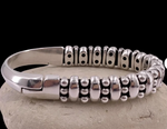 BRACELET CUIR ET ZAMAK ET ARGENT