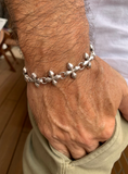 BRACELET de CROIX ZAMAK ET ARGENT