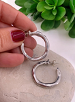 BOUCLES D'OREILLES LOOP ARGENT