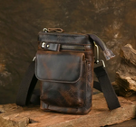 PETIT SAC À BANDOULIÈRE EN CUIR VÉRITABLE