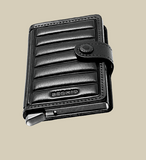 MINIWALLET PORTE-CARTES EMBOSS LINES BLACK RFID SECRID