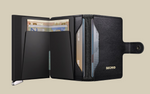 MINIWALLET PORTE-CARTES EMBOSS LINES BLACK RFID SECRID