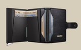 MINIWALLET PORTE-CARTES EMBOSS LINES BLACK RFID SECRID