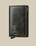 PORTEFEUILLE SLIMWALLET VINTAGE OLIVE BLACK SECRID