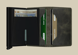 PORTEFEUILLE SLIMWALLET VINTAGE OLIVE BLACK SECRID
