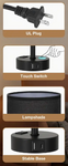1 PAIRE DE LAMPES À COMMANDE TACTILE, 3 INTENSITÉS, avec ports USB A et C, 110/120 V