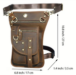 SAC MESSAGER DE CEINTURE OU À BANDOULIÈRE EN CUIR
