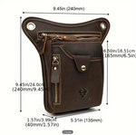 SAC À BANDOULIÈRE EN CUIR AJUSTABLE