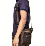 SAC À BANDOULIÈRE EN CUIR AJUSTABLE