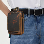 POCHETTE/ SAC DE CEINTURE EN CUIR DE VACHE ÉPAIS (Copie)