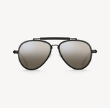 LUNETTES DE SOLEIL AVIATEUR NOIRES HARRISON TÊTE DE MORT