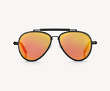 LUNETTES DE SOLEIL AVIATEUR NOIRES HARRISON TÊTE DE MORT