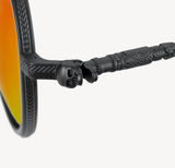 LUNETTES DE SOLEIL AVIATEUR NOIRES HARRISON TÊTE DE MORT