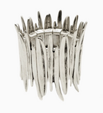 BRACELET EN ÉTAIN PLAQUÉ ARGENT FAIT MAIN