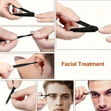 KIT DE SOINS DES ONGLES EN ACIER CARBONE - 24 pcs