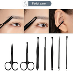KIT DE SOINS DES ONGLES EN ACIER INOXYDABLE - 32 en 1 - NOIR