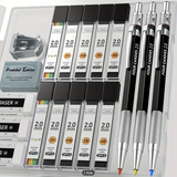 DIFFÉRENTS SETS DE CRAYONS POUR DESSINER AVEC ÉTUI