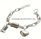 BRACELET CHAÎNE À MAILLONS PLAQUÉ ARGENT