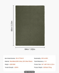 COUVERTURE DE LAINE 162 X 223 cm/ 64 x 88 po