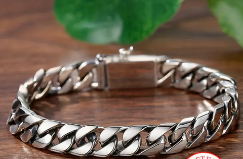 BRACELET MÉTAL PLAQUÉ ARGENT