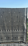 JETÉ GRIS BHUJODI TISSÉ À LA MAIN 100% LAINE  152 x 203 cm
