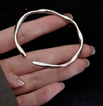 BRACELET MANCHETTE TORSADÉE ARGENT