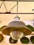 Luminaire / Lampe à Suspension en Acier et Verre hauteur ajustable
