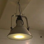 Luminaire / Lampe à Suspension en Acier et Verre hauteur ajustable