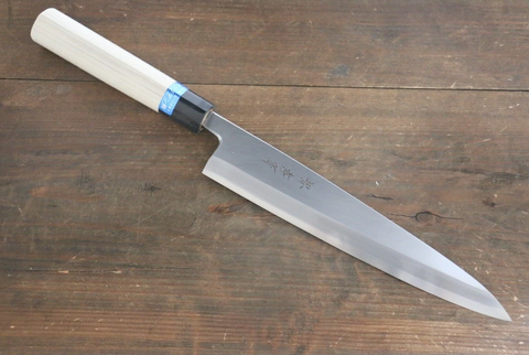 Couteau Japonais Sakai Takayuki INOX 210 mm Molybdène Mioroshi Deba Manche Magnolia