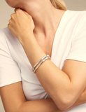 BRACELET DOUBLE ARGENT DUPLA de UNOde50